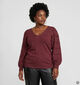 Vero Moda Curve New Limone Bordeaux Blouse voor dames (378121)
