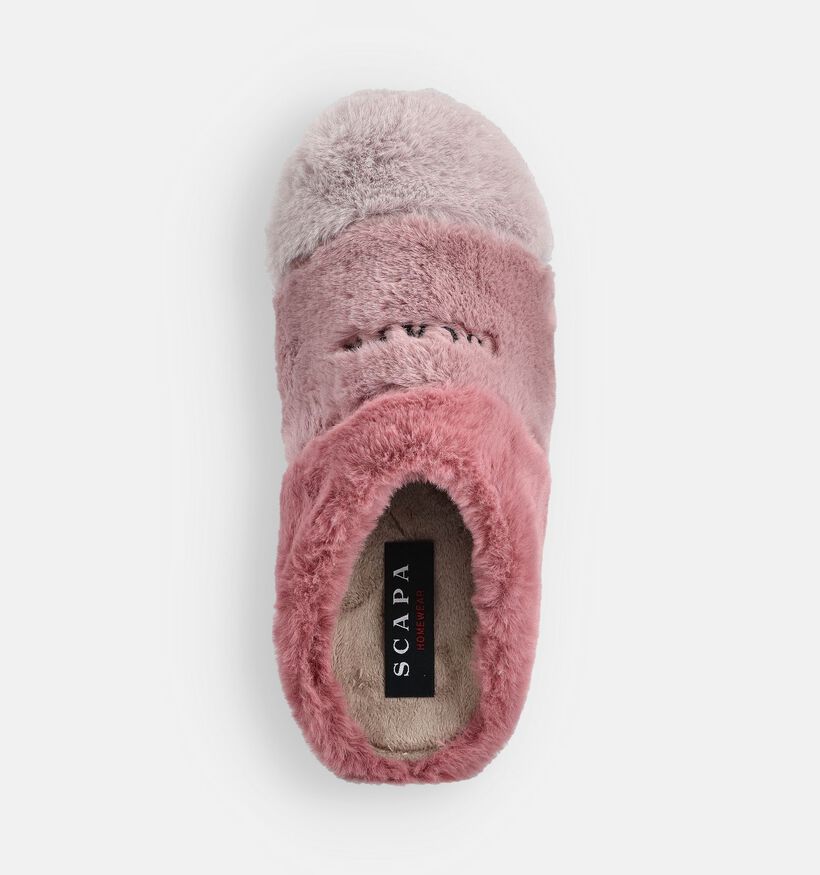 Scapa Pantoufles en Rose pour femmes (364012) - pour semelles orthopédiques