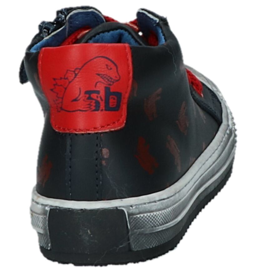 STONES and BONES Vome Bottines en Bleu en cuir (295168)