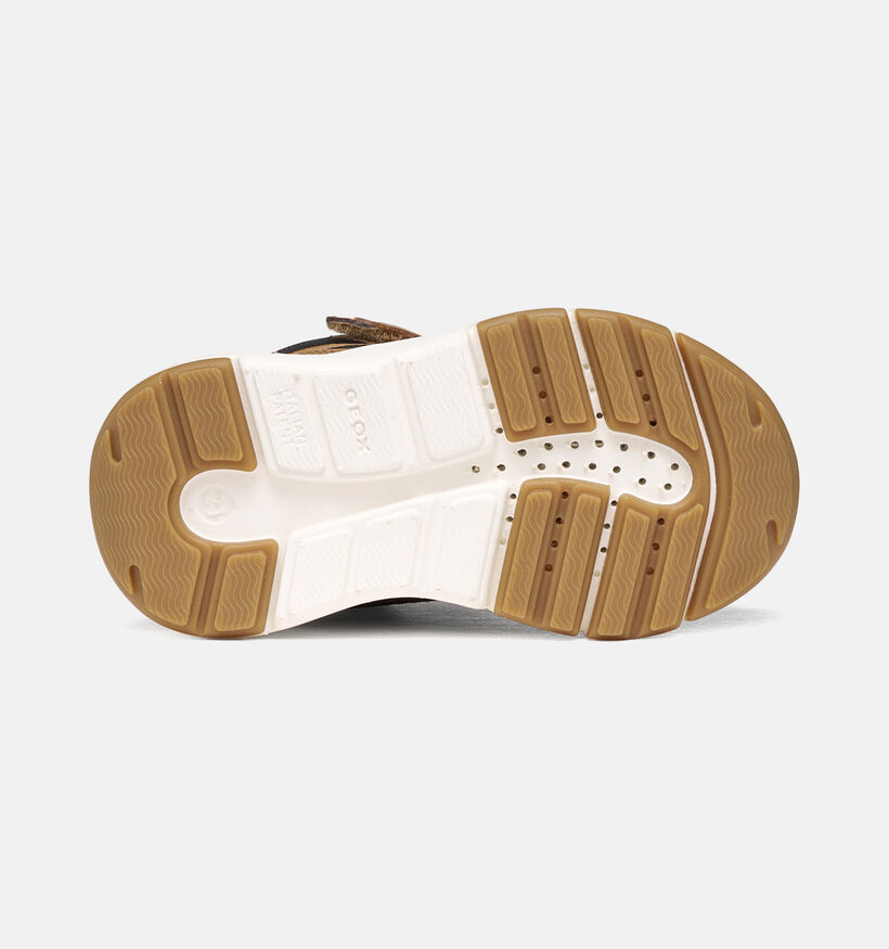 Geox Flexyper Baskets montantes en Jaune pour gar&ccedil;ons (377714) - pour semelles orthop&eacute;diques