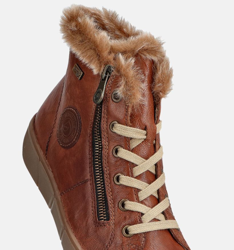 Remonte Cognac Hoge Sneakers voor dames (363560) - geschikt voor steunzolen