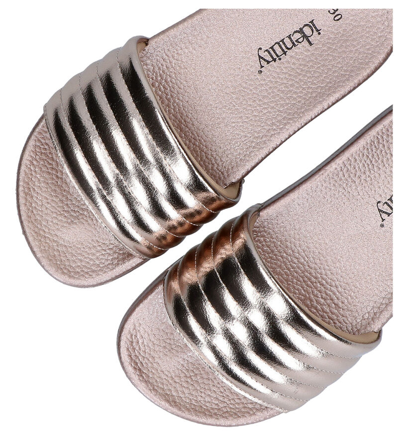 Identity Bronzen Badslippers in kunstleer (289895)