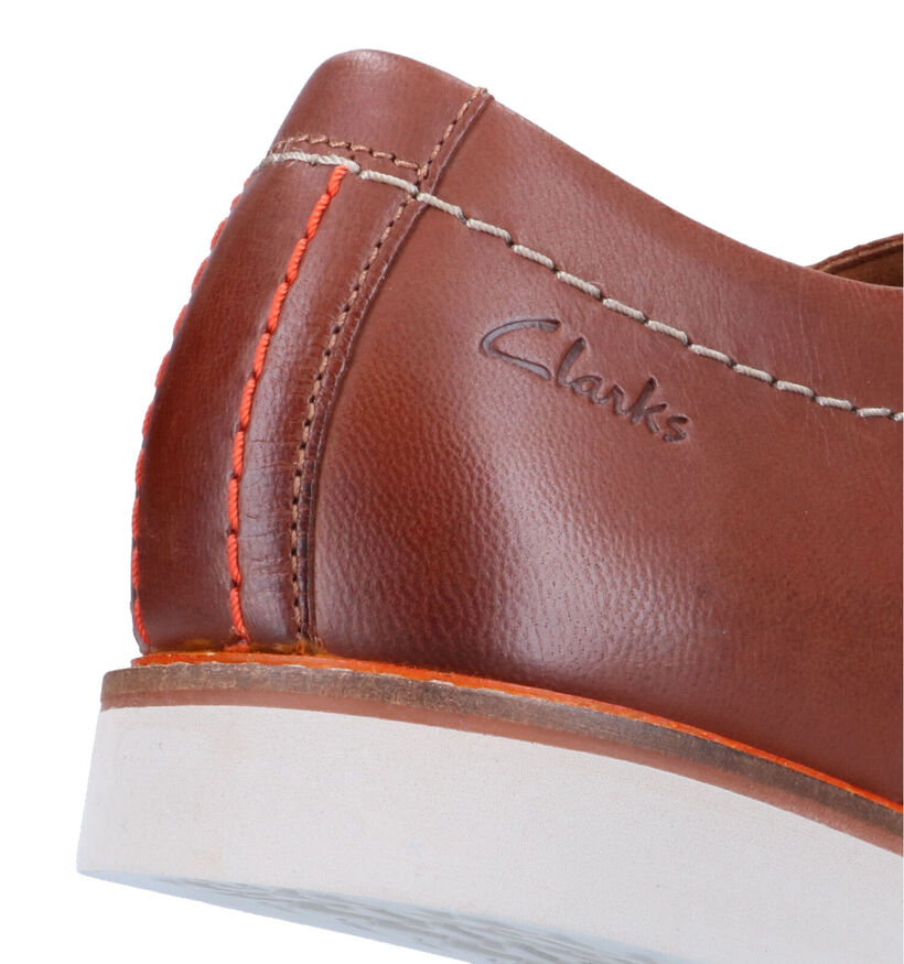 Clarks Atticus Chaussures à lacets en Cognac pour hommes (324223)
