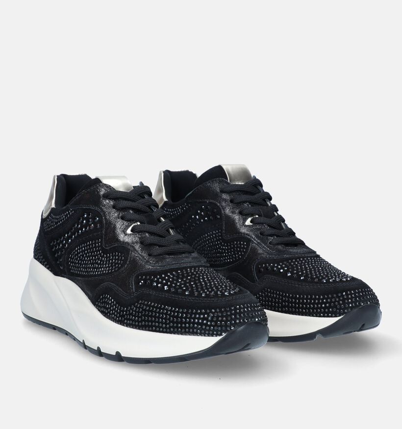 NeroGiardini Zwarte Sneakers voor dames (330172) - geschikt voor steunzolen