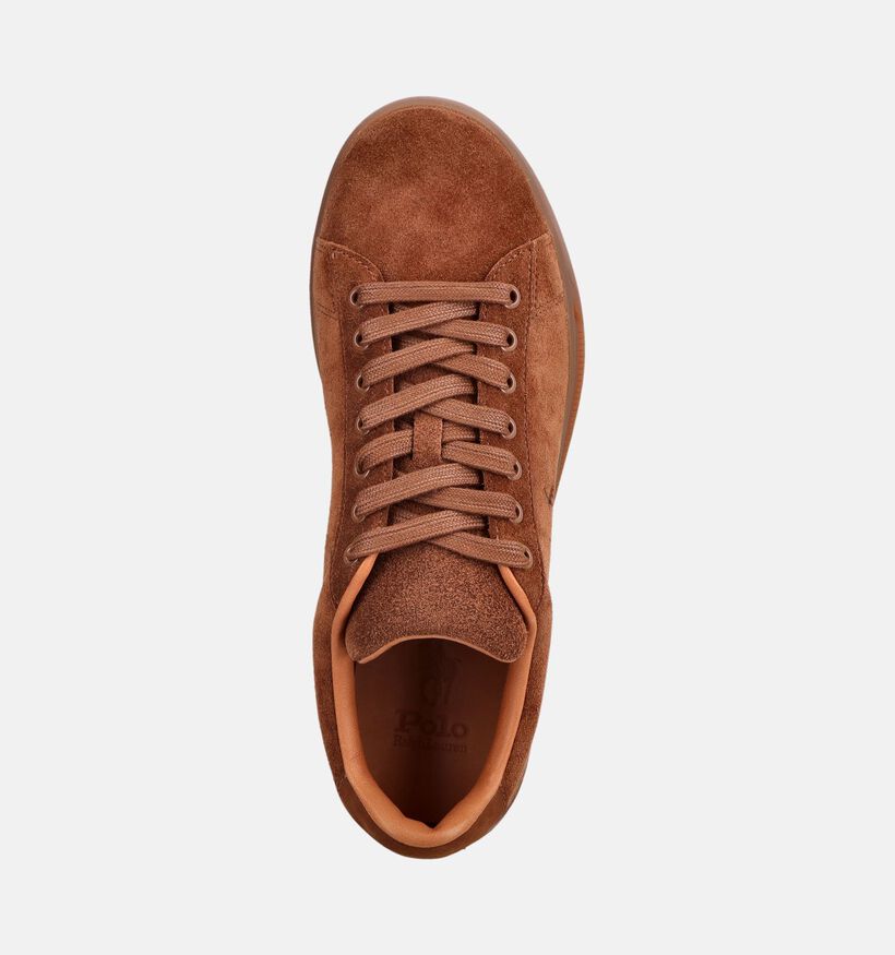 Polo Ralph Lauren Court Chaussures plates en Marron pour hommes (377252)