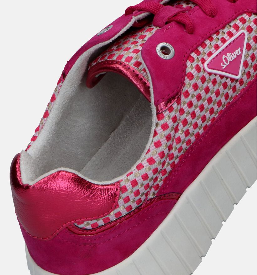 s.Oliver Fuchsia Sneakers voor dames (337118) - geschikt voor steunzolen