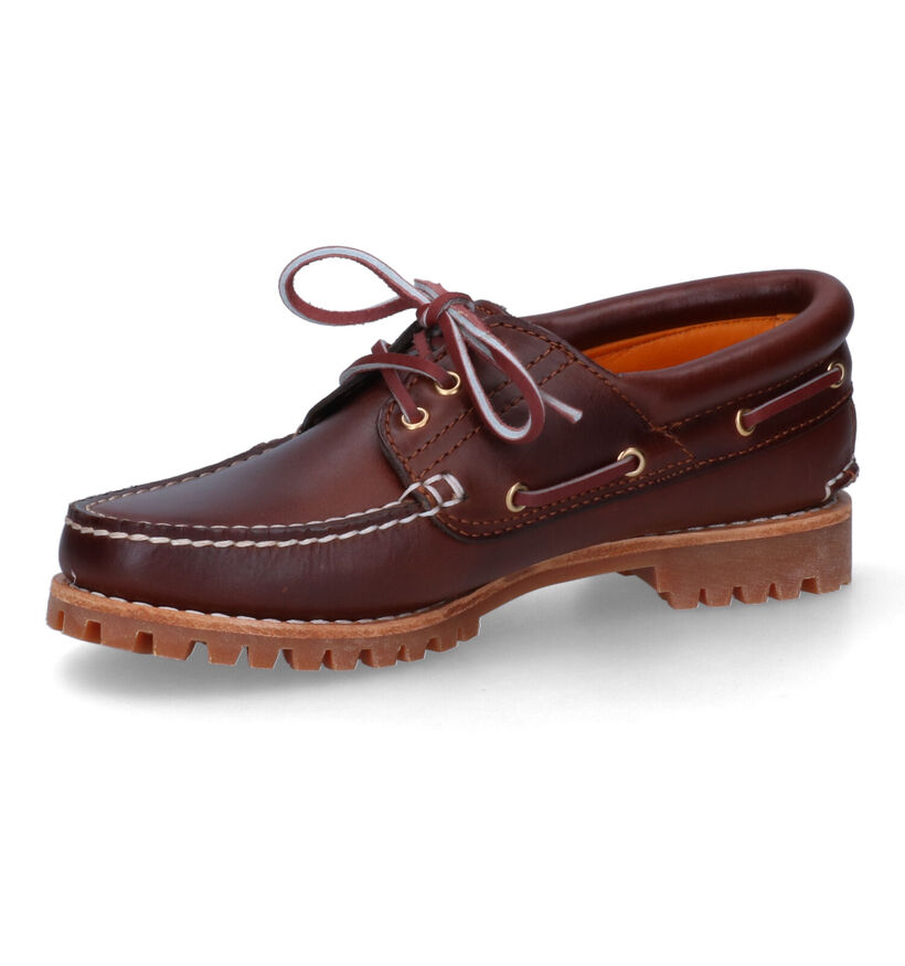 Timberland Heritage Noreen 3 Eye Chaussures bateau en Cognac en cuir (303668)