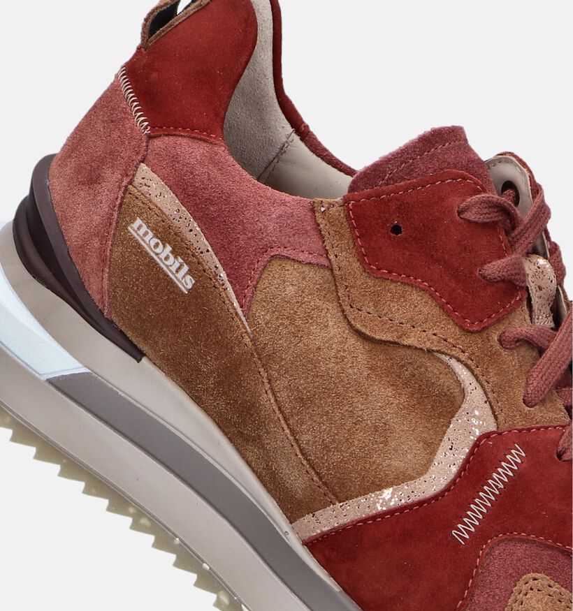 Mobils by Mephisto Janel Baskets en Rouge pour femmes (346079) - pour semelles orthopédiques