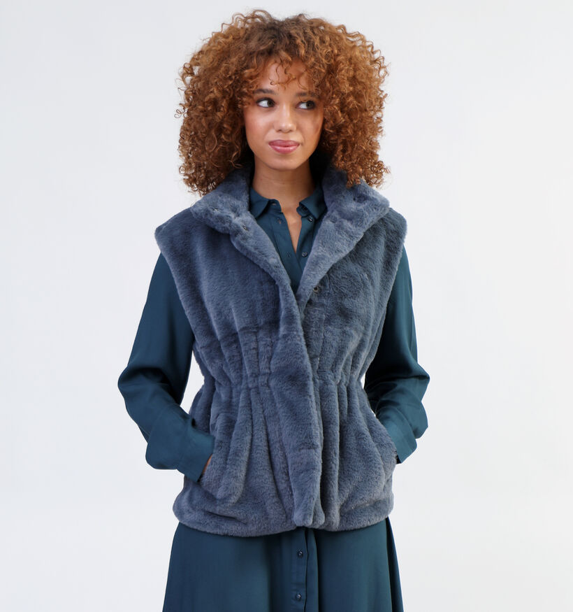 Vero Moda Sonjapoppy Camel Faux fur jas voor dames (328998)