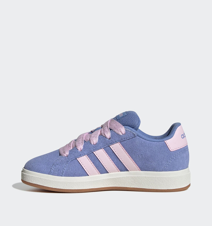 adidas Grand Court 00s Baskets en Bleu/Rose pour filles (365406) - pour semelles orthopédiques