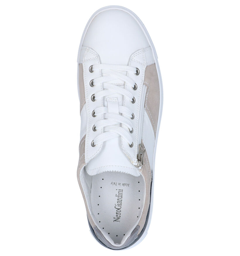 NeroGiardini Chaussures à lacets en Bleu foncé en cuir (288907)