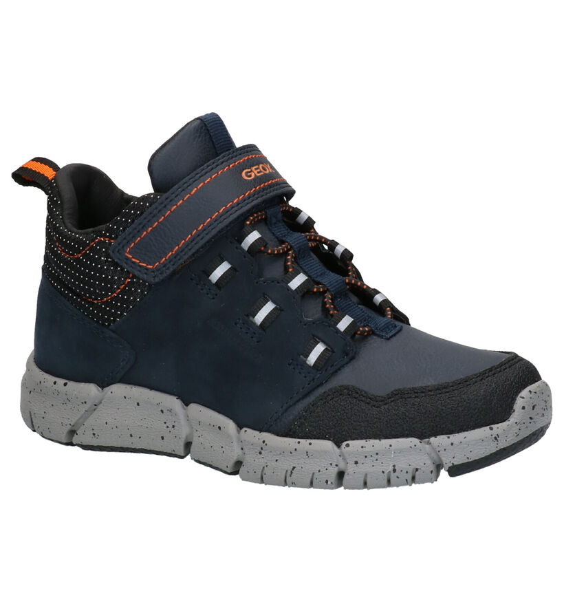 Geox Flexyper Bottines en Bleu en cuir (278305)