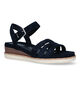 Tamaris Relax Fit Blauwe Sandalen met sleehak voor dames (334262)