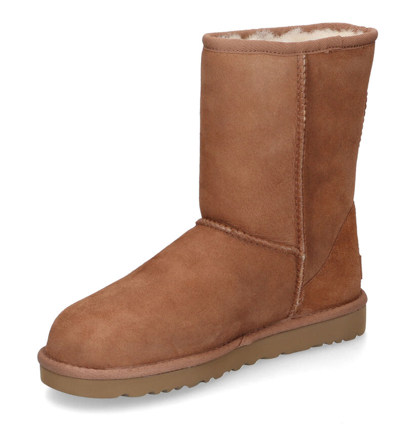 UGG Classic Short Cognac Boots in nubuck (313768)