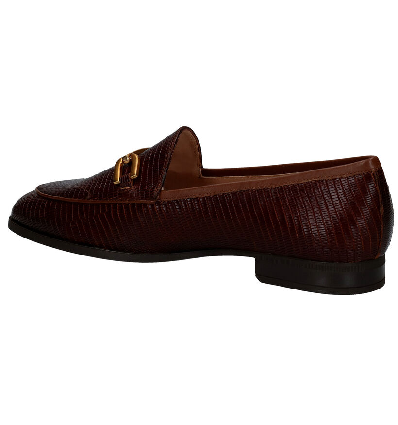 Unisa Daimiel Bruine Loafers in leer (283297)