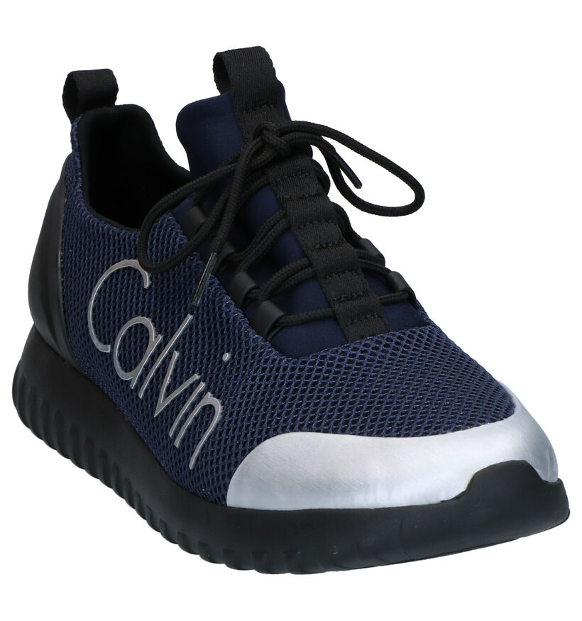 Calvin Klein Ron Baskets en Bleu en textile (269134)