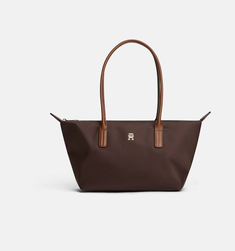 Tommy Hilfiger Popette East West Donkerbruine Tote Handtas voor dames (379500)