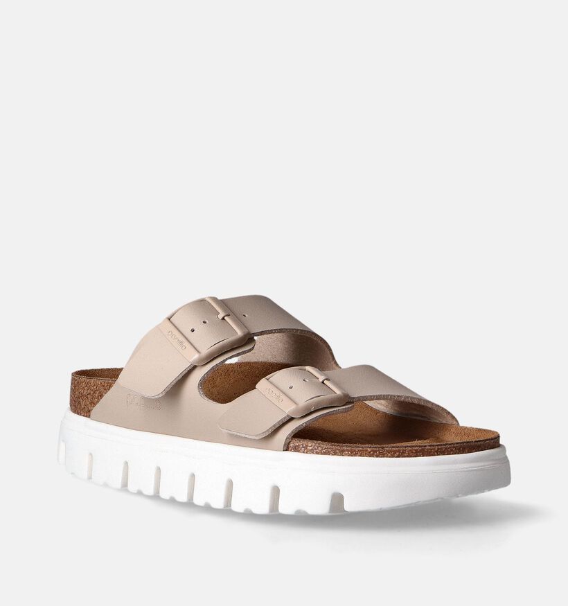 Birkenstock Arizona Pap Chunky Nu-pieds en Beige pour femmes (350875)