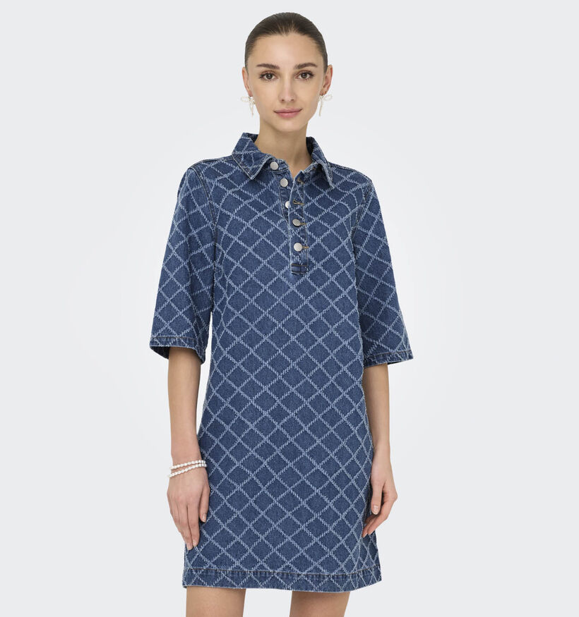 JDY Jurk met Korte Mouwen in Blauwe Jeans voor dames (359944)