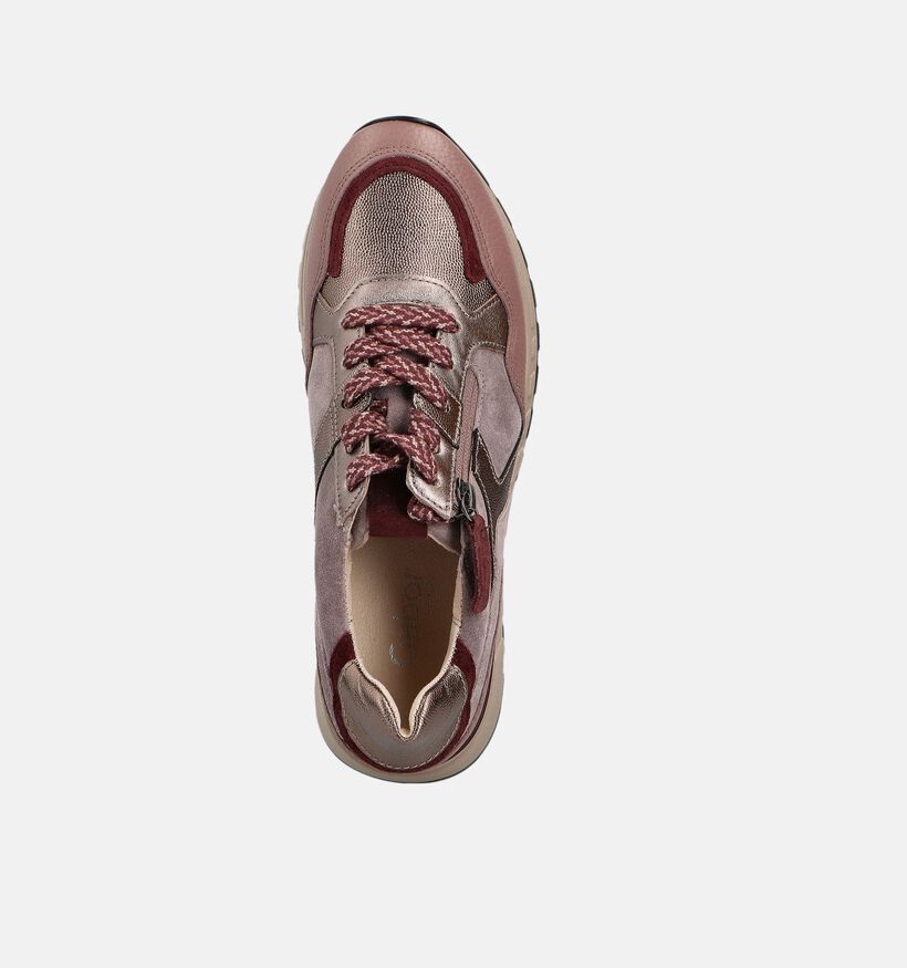 Gabor Metallic Chaussures à lacets en Rose pour femmes (360305) - pour semelles orthopédiques
