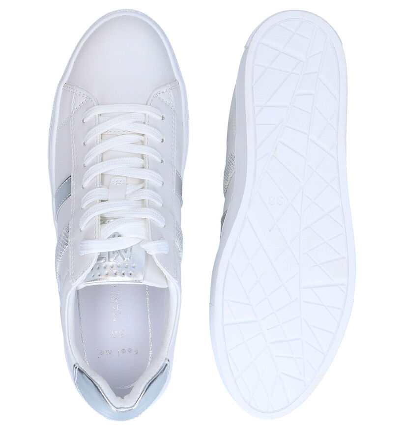 Marco Tozzi Chaussures à lacets en Blanc/Or en simili cuir (286337)