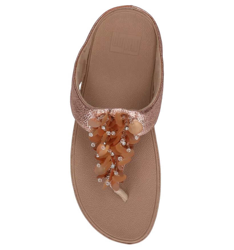 FitFlop Boogaloo Toe Post Rose Gold Teenslippers, , pdp
