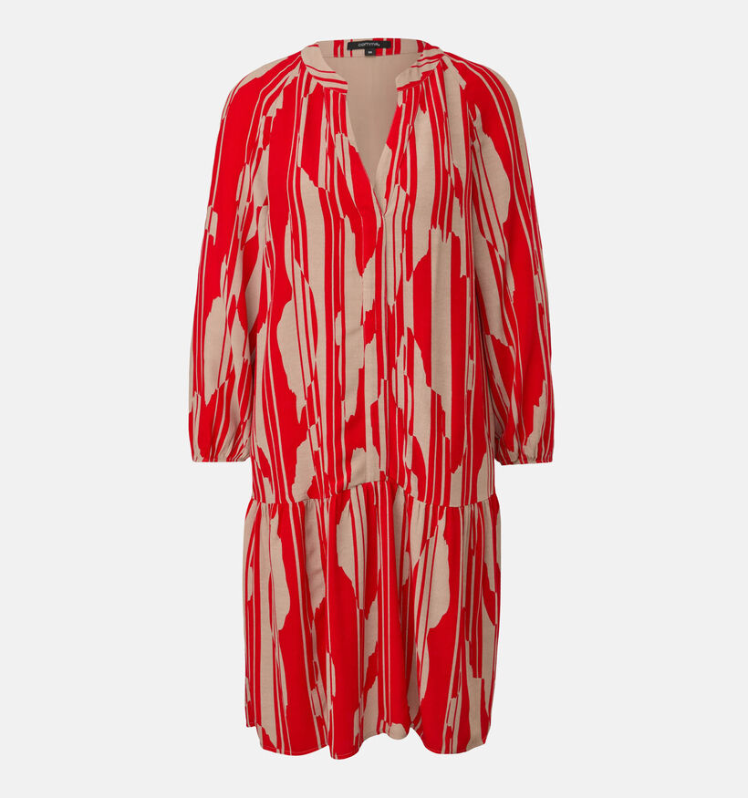 comma Robe mi-longue en Rouge pour femmes (334772)
