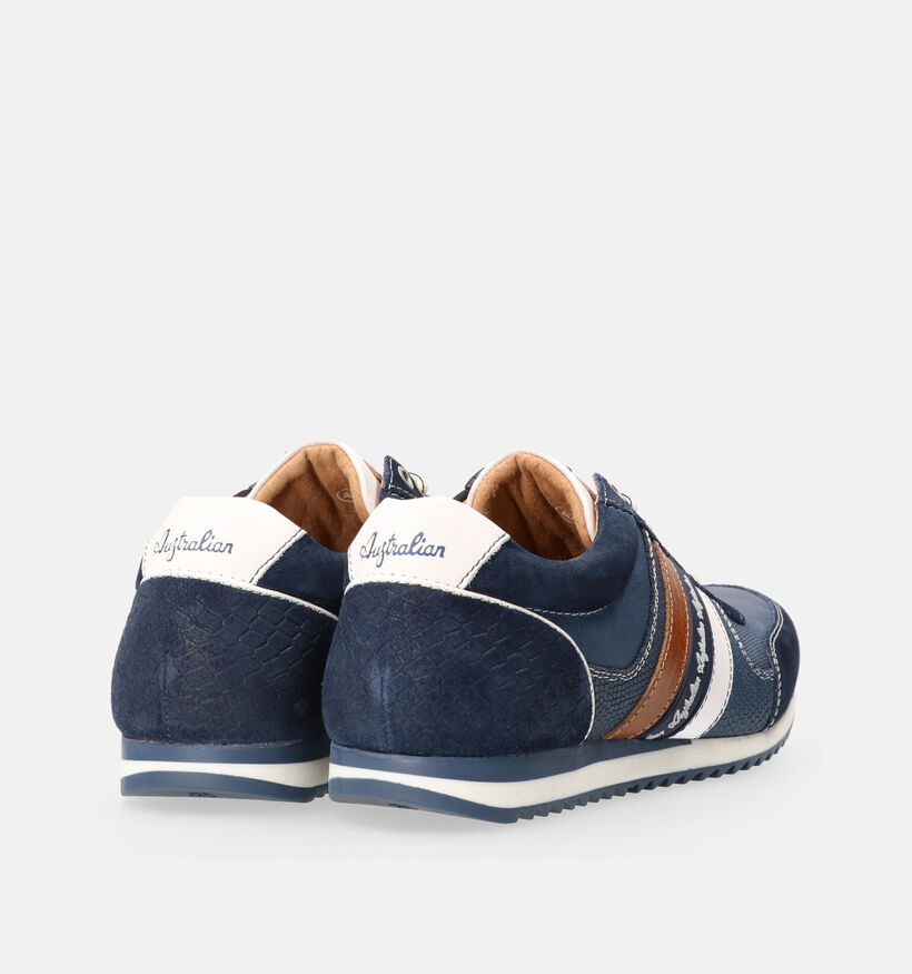 Australian Camaro Blauwe Veterschoenen voor heren (353962) - geschikt voor steunzolen