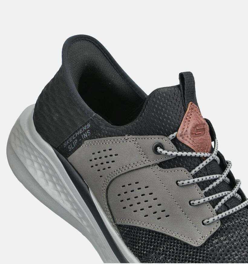 Skechers Slade Caster Zwarte Slip-ins voor heren (375629)