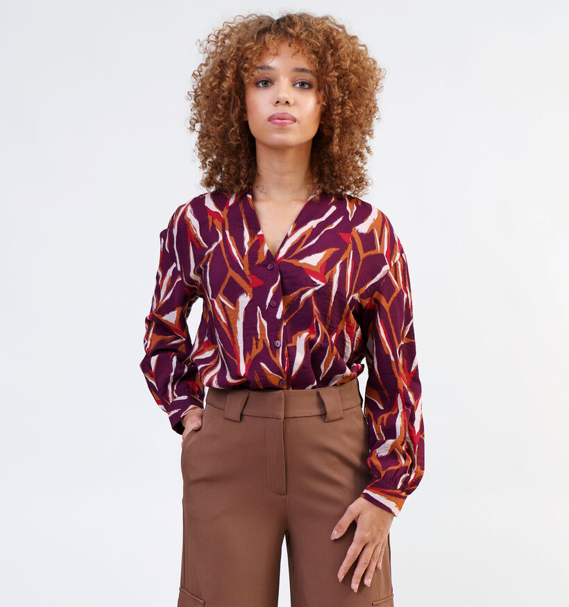 Vila Lina Anais Blouse en Rouge pour femmes (332522)