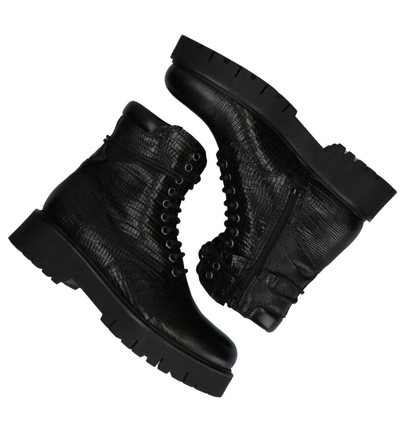 Sweet Lemon Doris Bottines en Noir en cuir (288502)