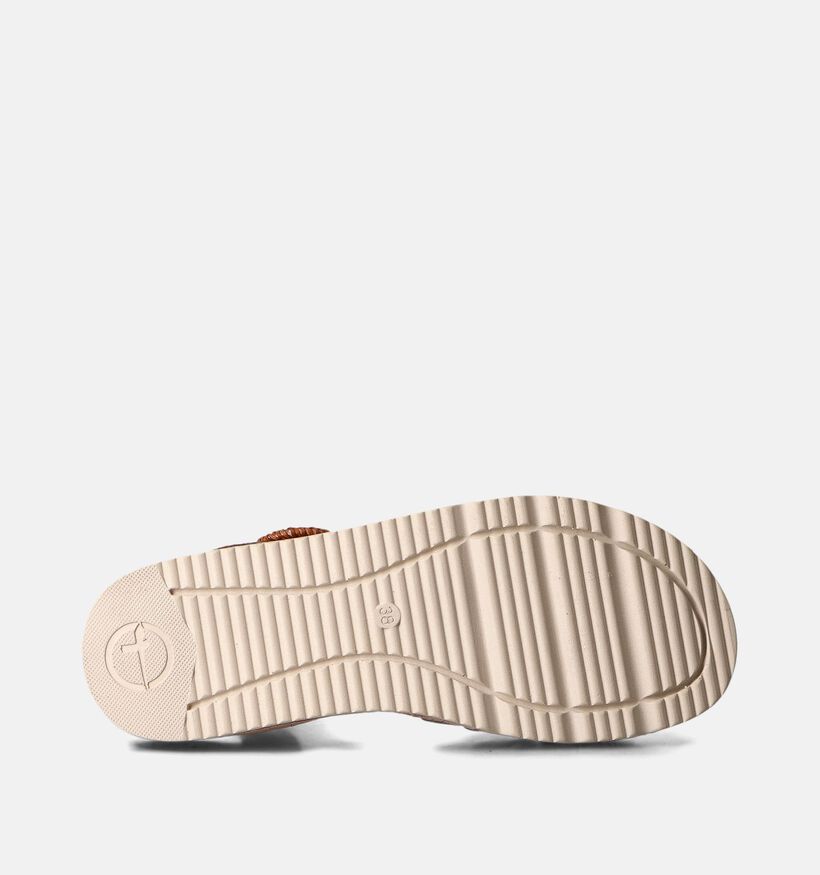 Tamaris Sandales avec talon compensé en Bronze pour femmes (354362)