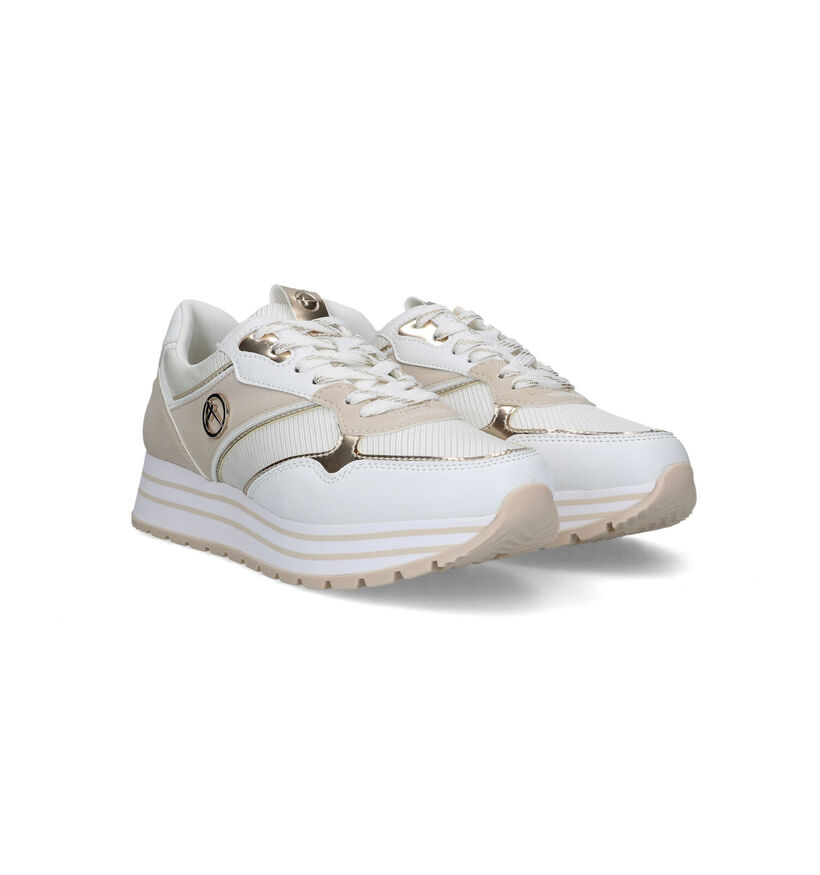 Tamaris Beige Platform Sneakers voor dames (320581) - geschikt voor steunzolen