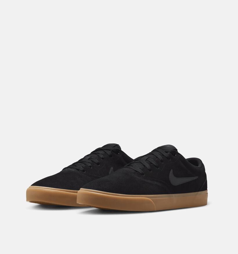Nike Charge Suede Baskets basses en Noir pour hommes (359899) - pour semelles orthopédiques