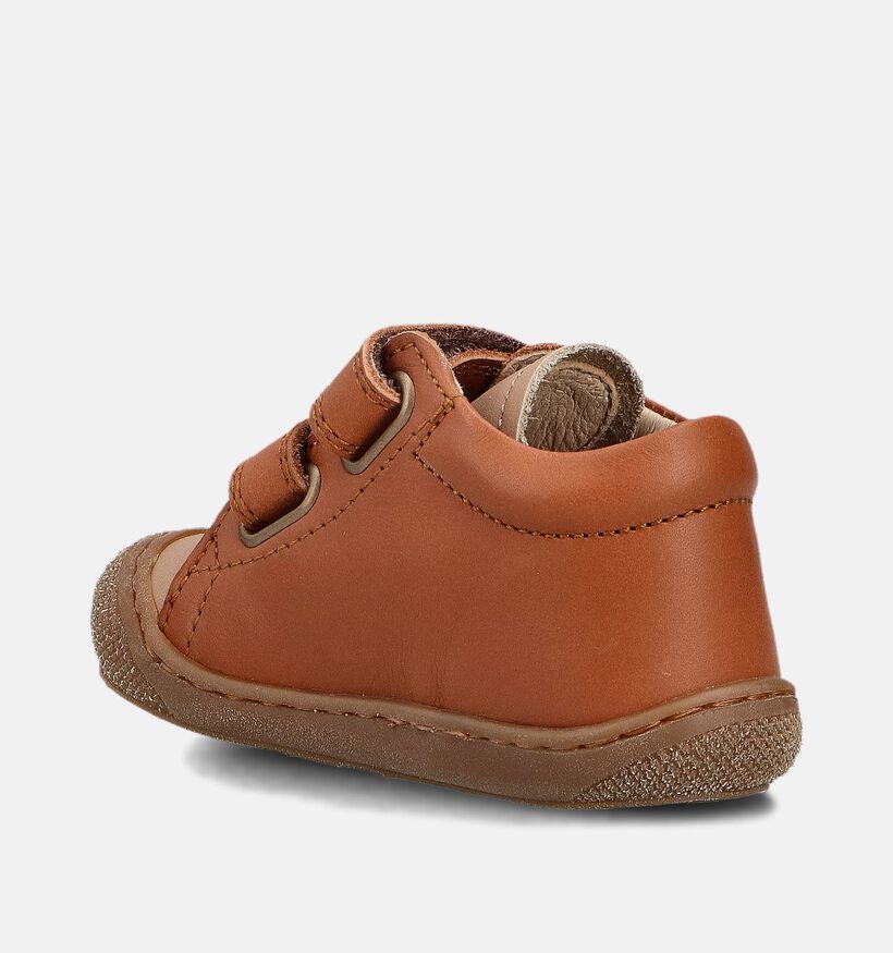 Naturino Cocoon Nappa Cognac Babyschoenen voor jongens, meisjes (364247) - geschikt voor steunzolen
