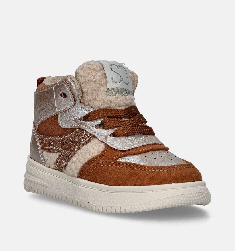 SJ Baskets pour bébé en Cognac pour filles (346940) - pour semelles orthopédiques