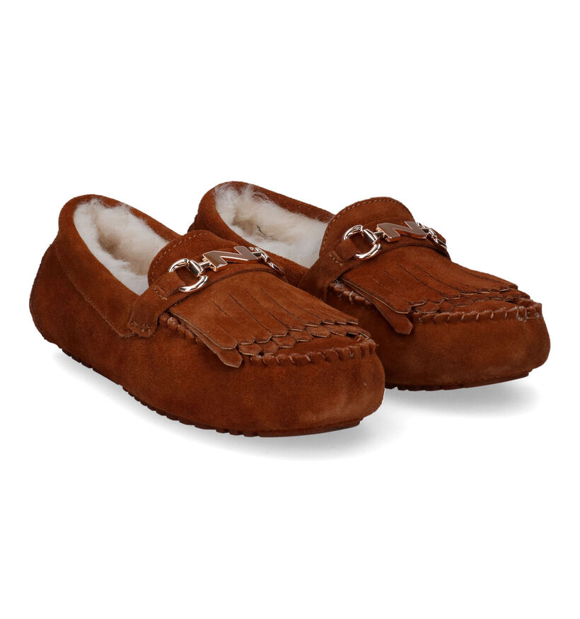 Nathan-Baume Pantoufles fermées en Cognac pour femmes (315986)