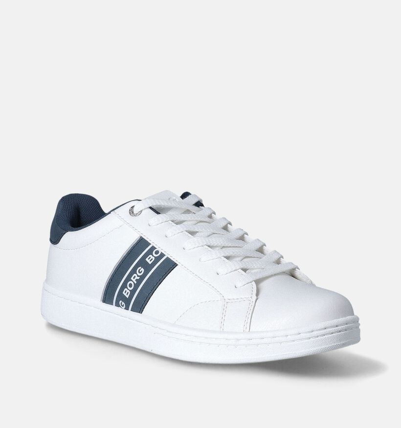 Bjorn Borg Witte Veterschoenen voor heren (352901) - geschikt voor steunzolen