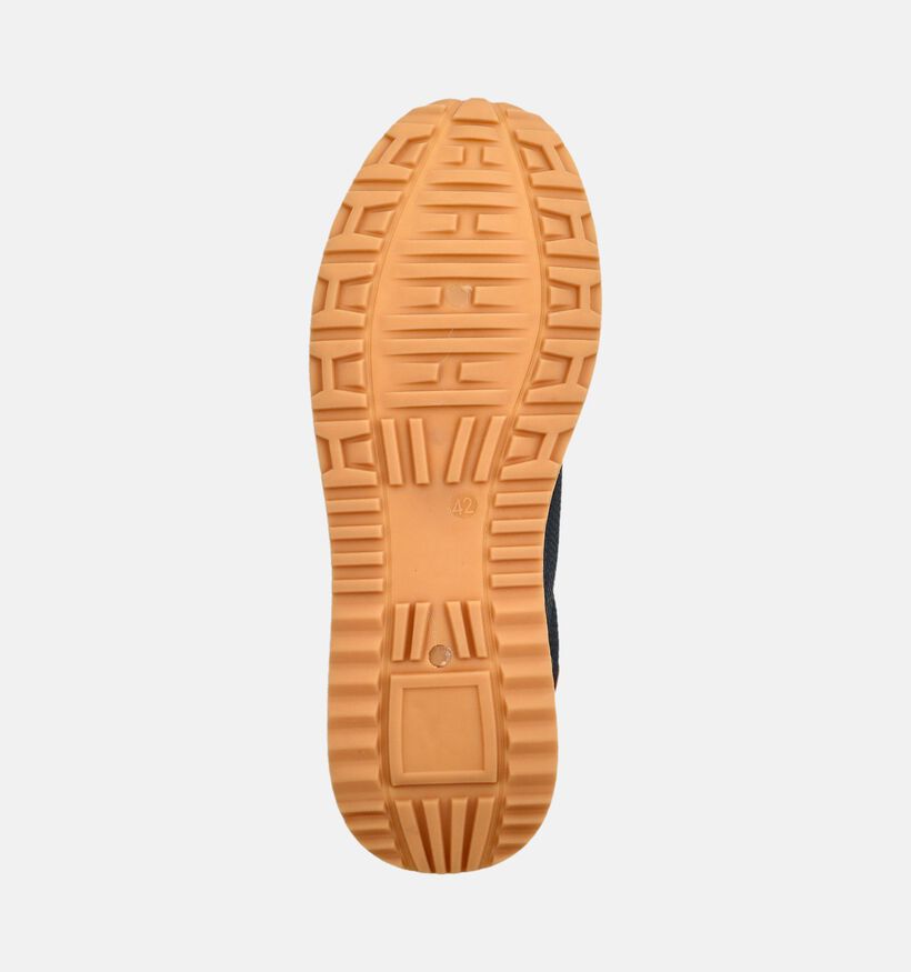 Jack & Jones Beech Pu Chaussures plates en Bleu/Multi pour hommes (375737) - pour semelles orthop&eacute;diques