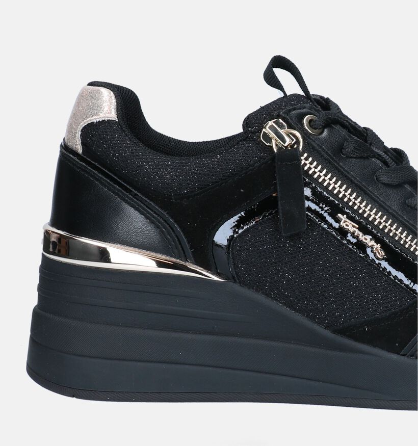 Tamaris Sleehak Sneakers Zwart voor dames (360591) - geschikt voor steunzolen
