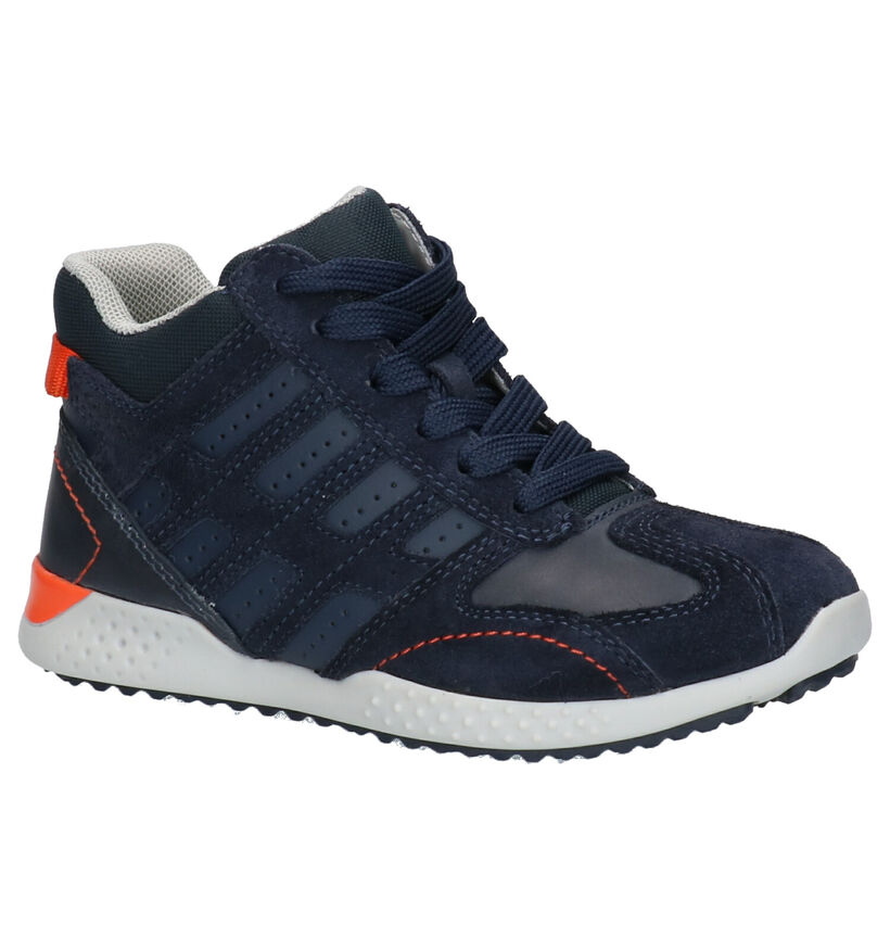 Respira Chaussures hautes en Bleu foncé pour garçons (273259) - pour semelles orthopédiques