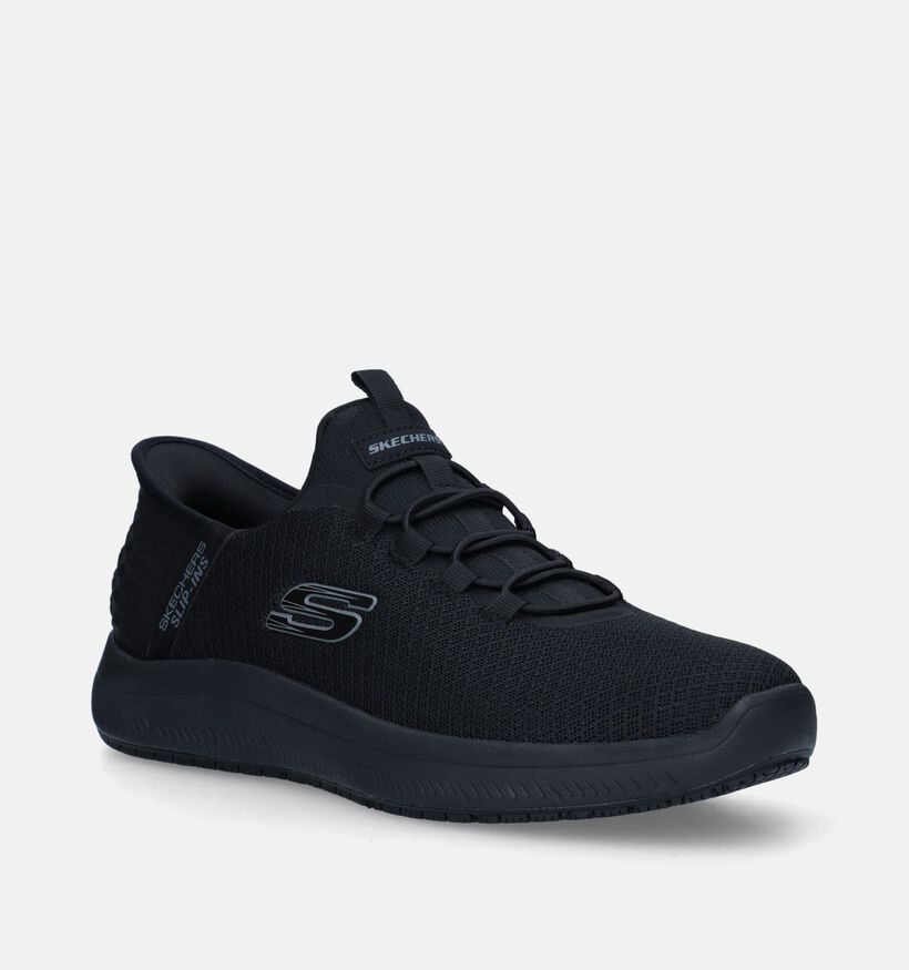 Skechers Summits SR Colsin Zwarte Slip-on sneakers voor heren (347611) - geschikt voor steunzolen