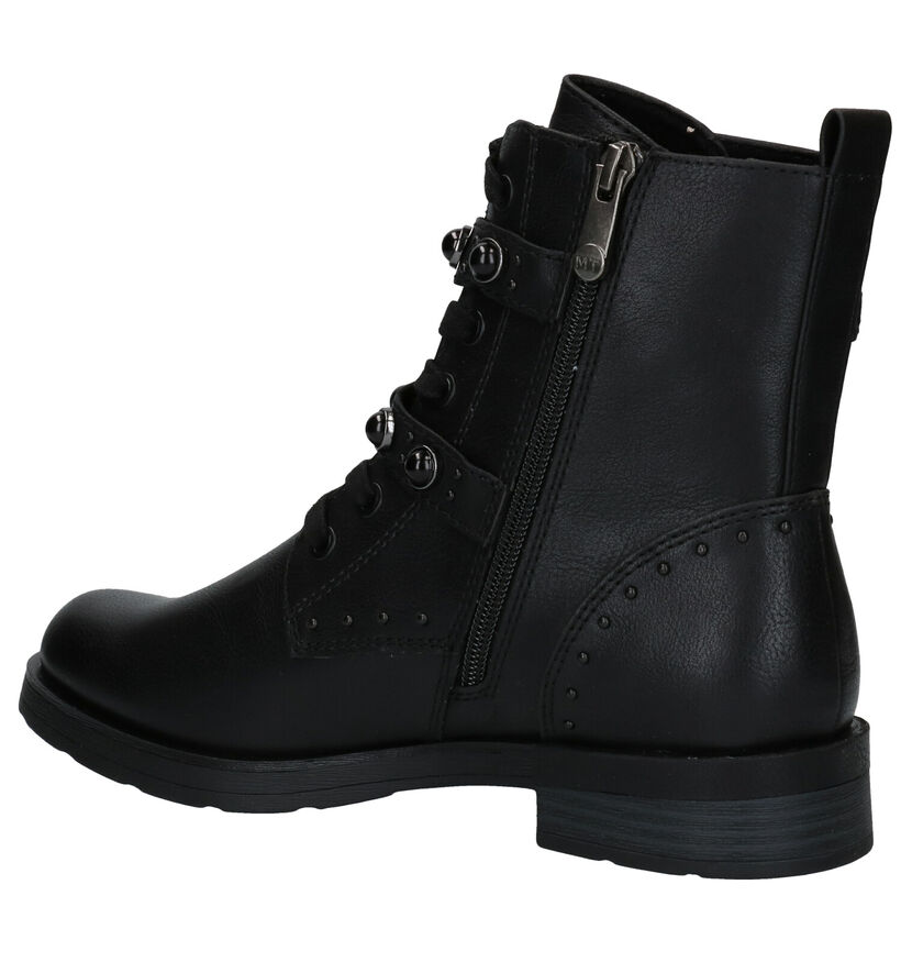 Marco Tozzi Boots à lacets en Noir en simili cuir (280548)