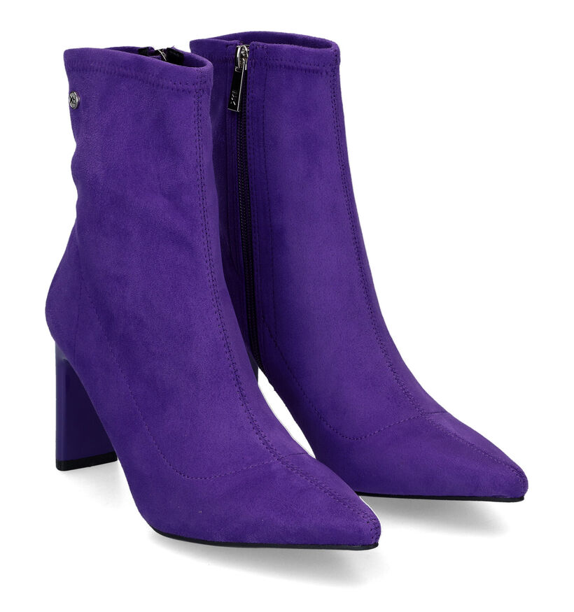 Xti Bottines à talons en Violet foncé pour femmes (319878)