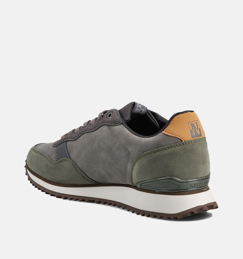 Napapijri Cosmos Chaussures plates en Bleu Napapijri Cosmos Chaussures plates en Vert kaki pour hommes (362605) - pour semelles orthopédiques