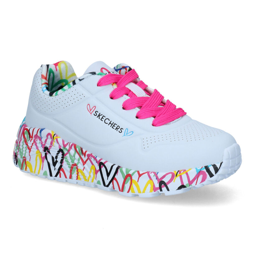 Skechers X J Goldkrown Uno Baskets en Blanc pour filles (334311)