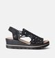 Rieker Zwarte Sandalen met Sleehak voor dames (354957)