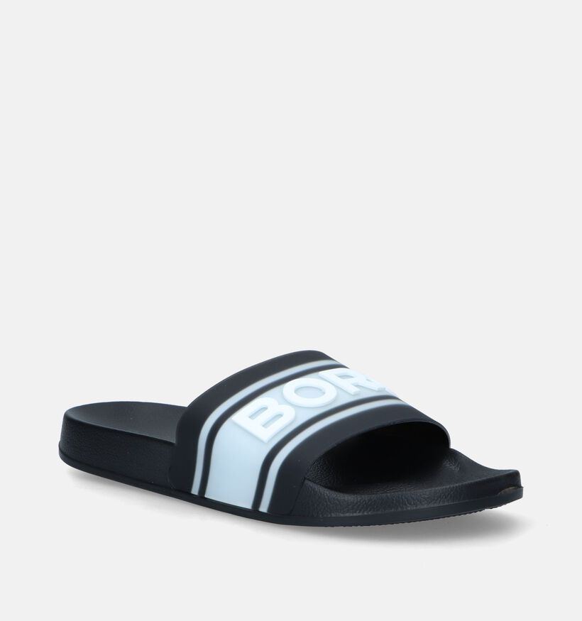 Björn Borg Knox Zwarte Badslippers voor heren (336933)