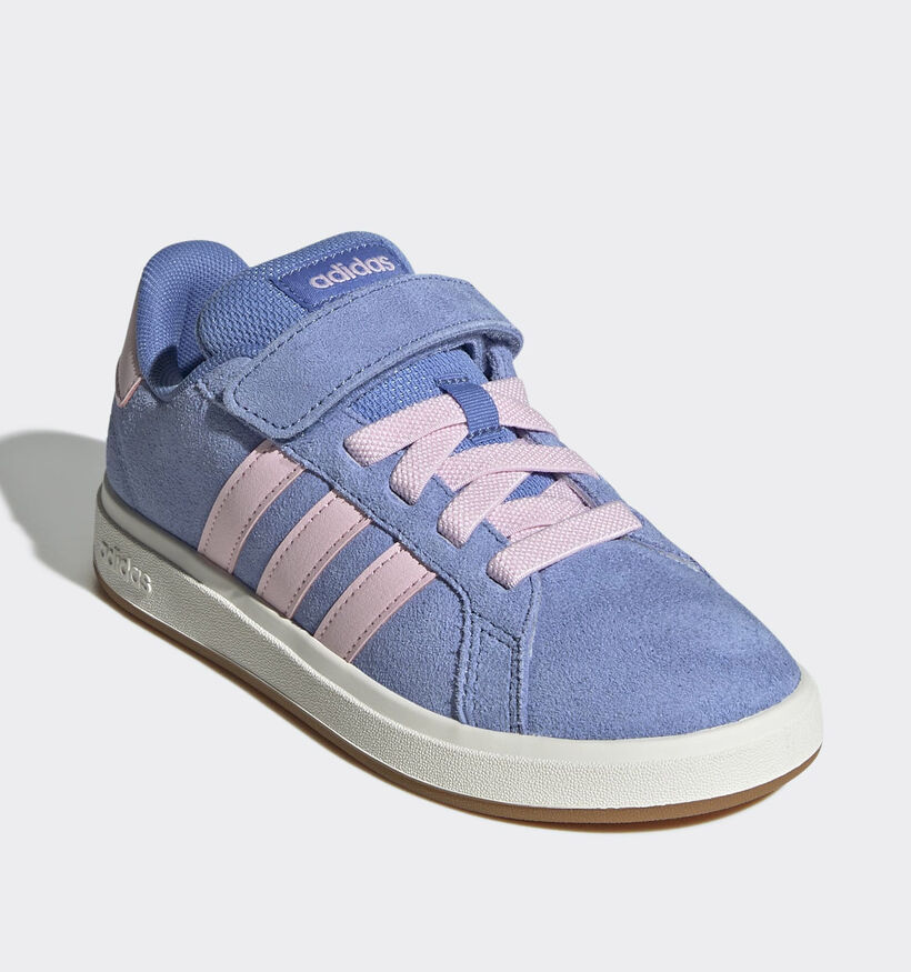 adidas Grand Court 00s Blauwe/Roze Sneakers voor meisjes (359661) - geschikt voor steunzolen