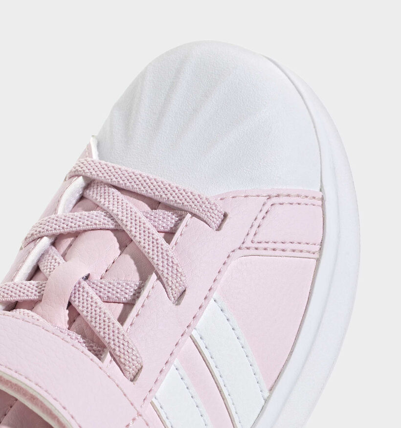 adidas Streettalk Baskets en Rose pour filles (372792) - pour semelles orthop&eacute;diques